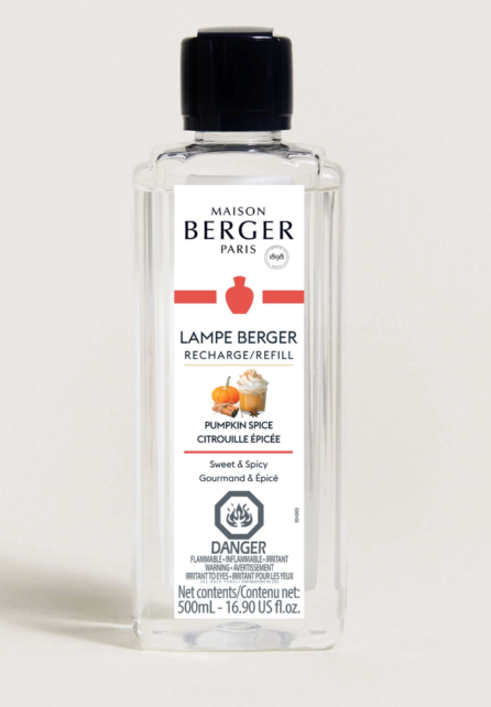 Maison Berger Home Fragrance - Pumpkin Spice Scented Oil Diffuser 500ml for Fall & Winter, Perfect for Living Room, Bedroom, Office Aromatherapy