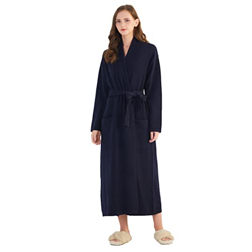 Luxury 100% Pure Cashmere Robe for Women - Soft & Warm Winter Bathrobe with Gift Box - Perfect for Spa, Lounge & Holiday Gifting
