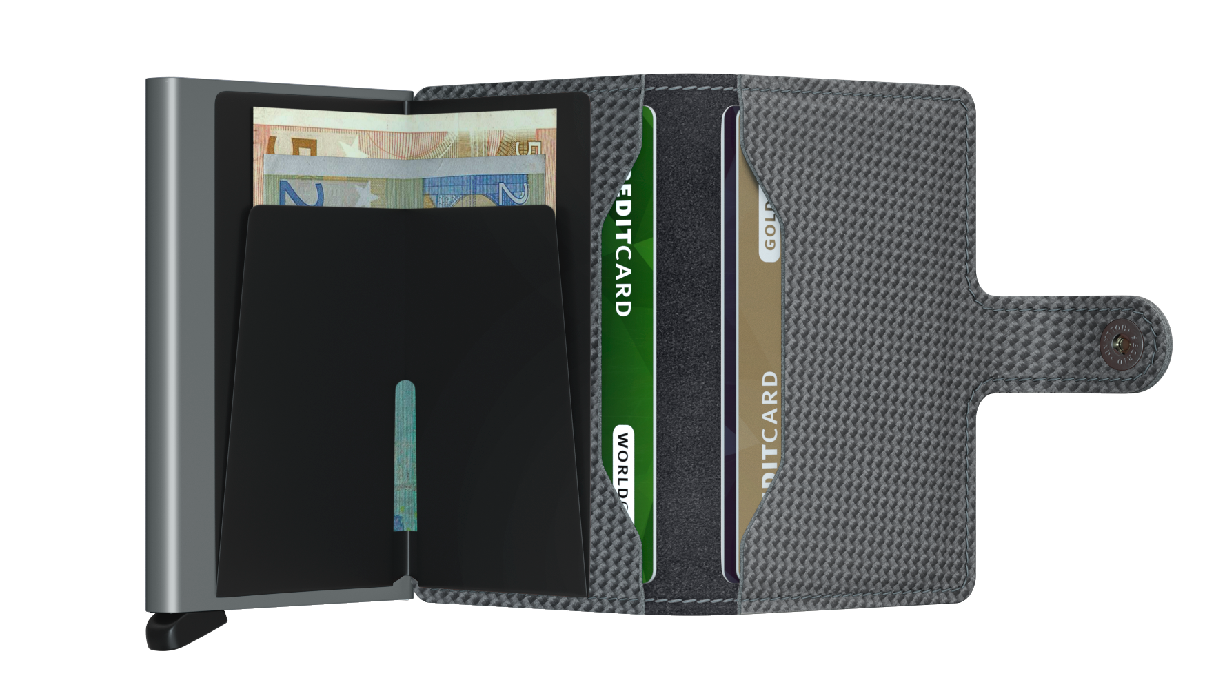 SECRID Mini Wallet Carbon - Slim RFID Blocking Card Holder for Men & Women - Perfect for Travel, Business & Everyday Use