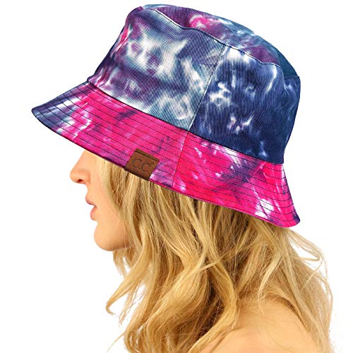Tie Dyed Navy/Hot Pink