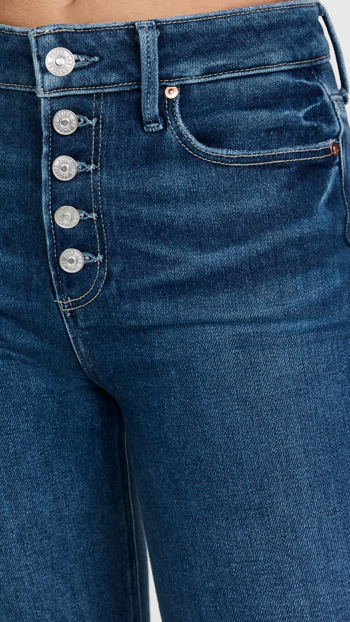 PAIGE Women's Cindy Raw Cuff Jeans - High Waist Skinny Denim Pants for Everyday Wear | Casual, Office & Date Night Outfits