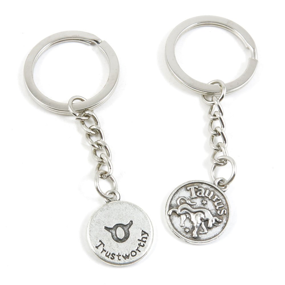 Stylish Zodiac Taurus Keychain - Fashion Jewelry Keyring for Car Keys, House Keys & Key Tags - Bulk Wholesale Supplier - Perfect for Gifts, Party Favors & Personal Use