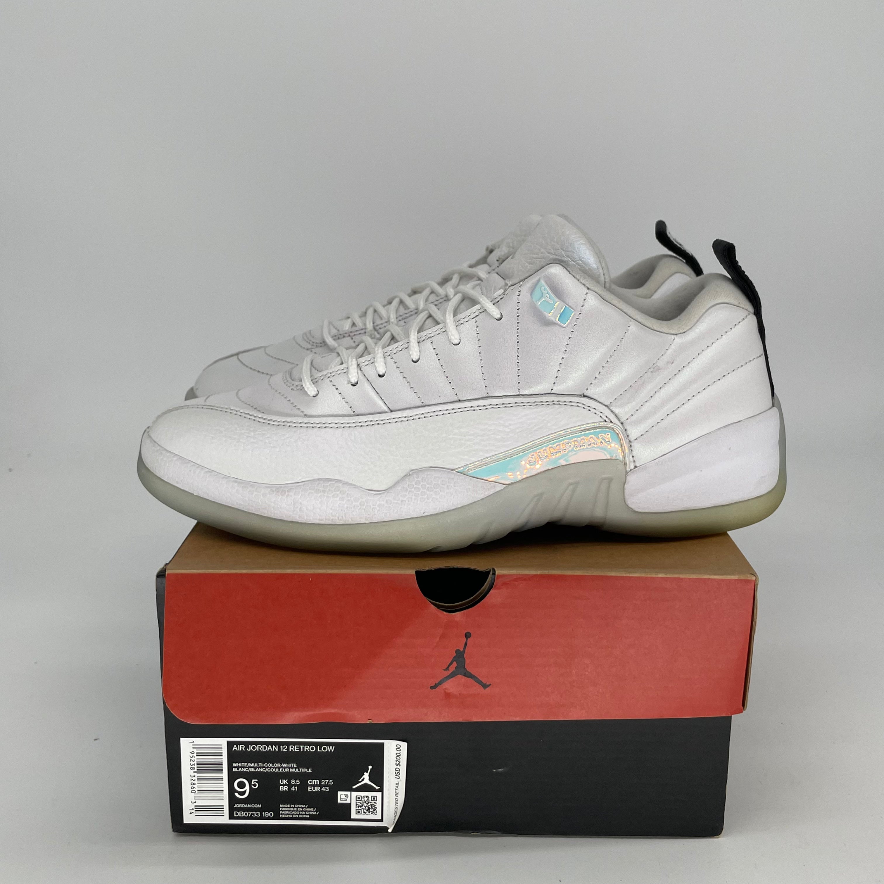 AIR JORDAN 12 LOW EASTER Basketball Shoes - Size 9.5/11W (DB0733-190) - Perfect for Easter Games & Casual Streetwear