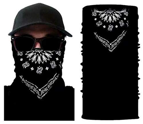 Black Partial Paisley