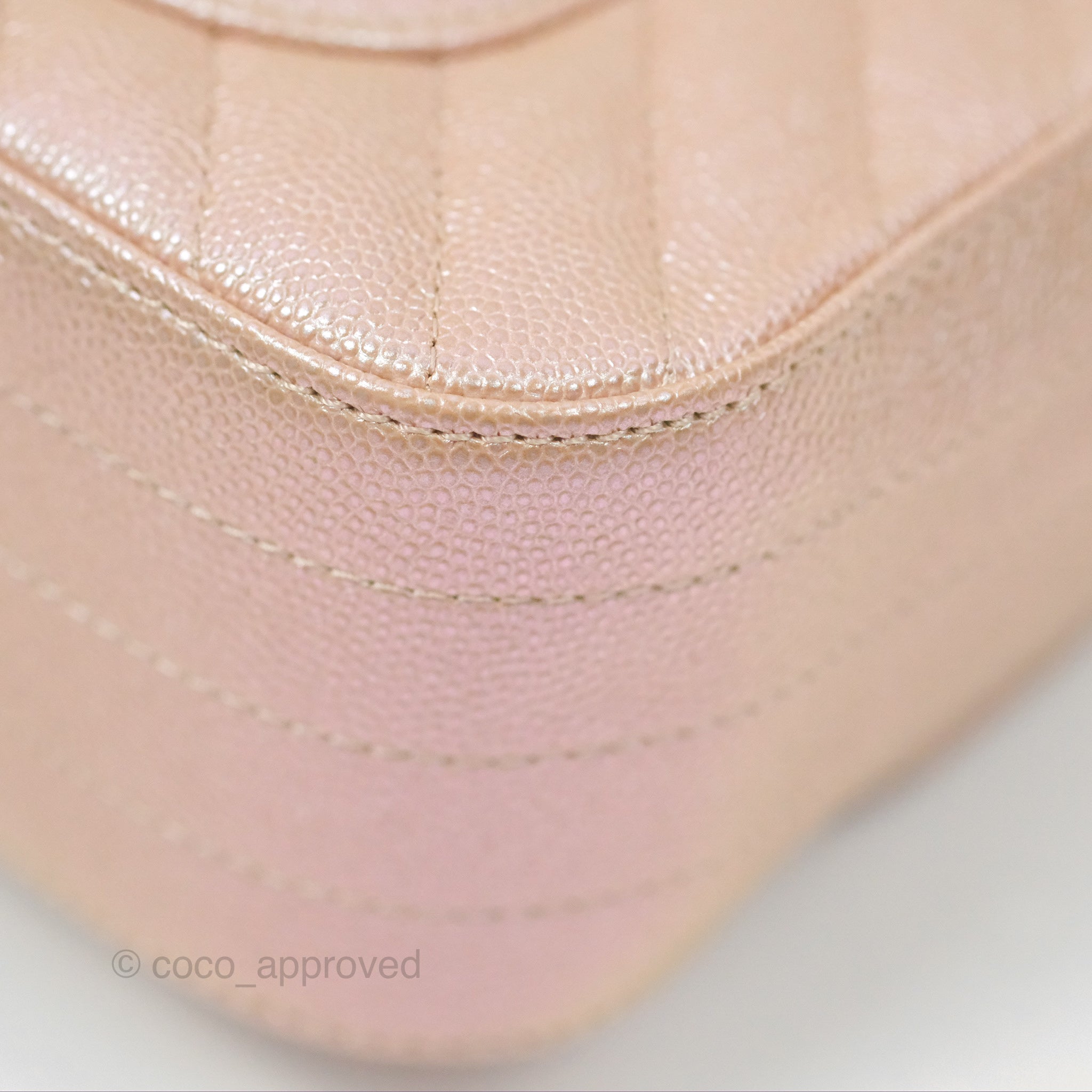 Chanel Chevron Mini Rectangular Flap Bag in Iridescent Rose Gold Caviar Leather with Ruthenium Hardware - Perfect for Evening Events & Luxury Fashion Accessories