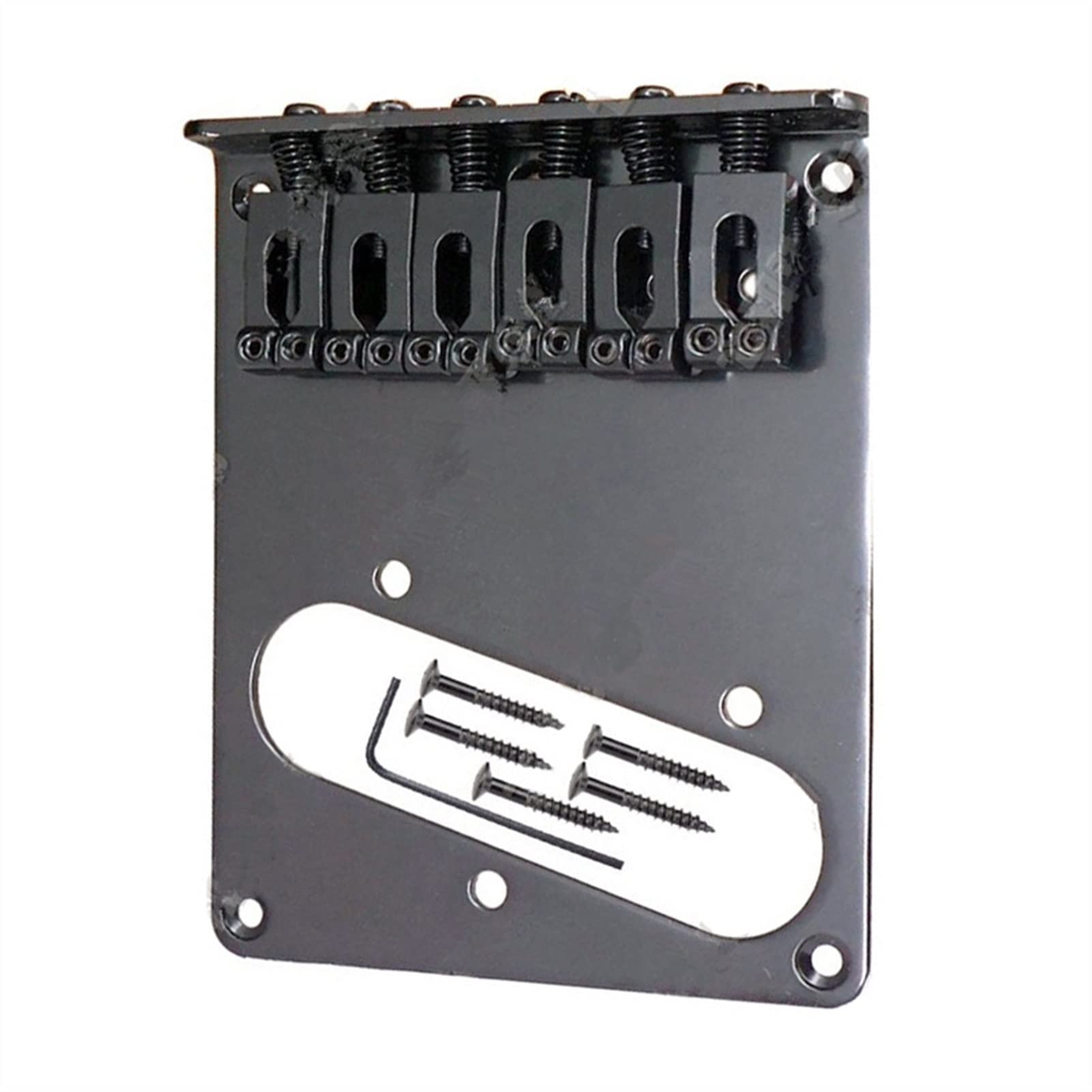 1 Set Electric Guitar 6-Saddle Bridge Replacement Part - Premium Metal Bridge for Fender Stratocaster Style Guitars - Perfect for Guitar Repair, Upgrades & Professional Performances