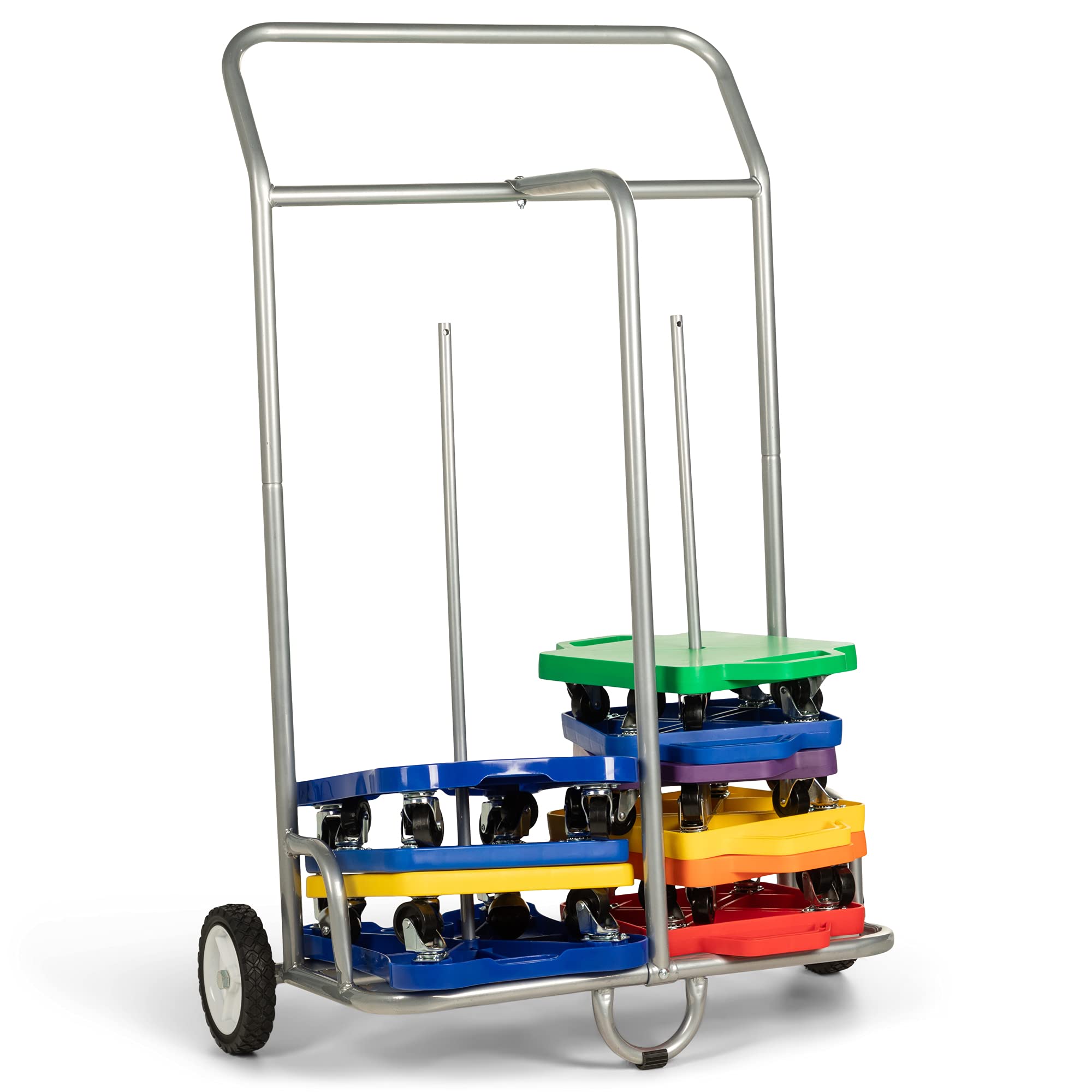 Champion Sports SC036 Scooter Storage Cart - Heavy Duty Foldable Mobility Scooter Organizer for Home, Garage, or School - Perfect for Kids, Adults & Seniors