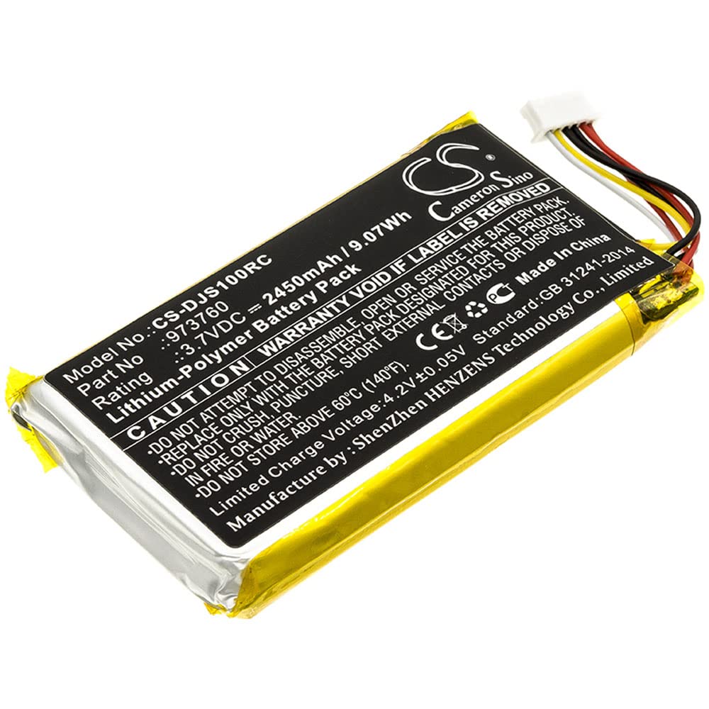 Premium 2450mAh Replacement Battery for DJI Mavic Air/Pro/Spark Remote Controllers - Extended Flight Time - Perfect for Outdoor Drone Photography & Aerial Videography