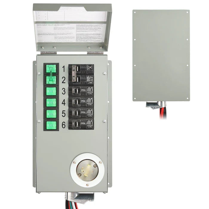Natures Generator Powerhouse Power Transfer Switch Kit - Reliable Backup Power Solution for Home & Outdoor Use