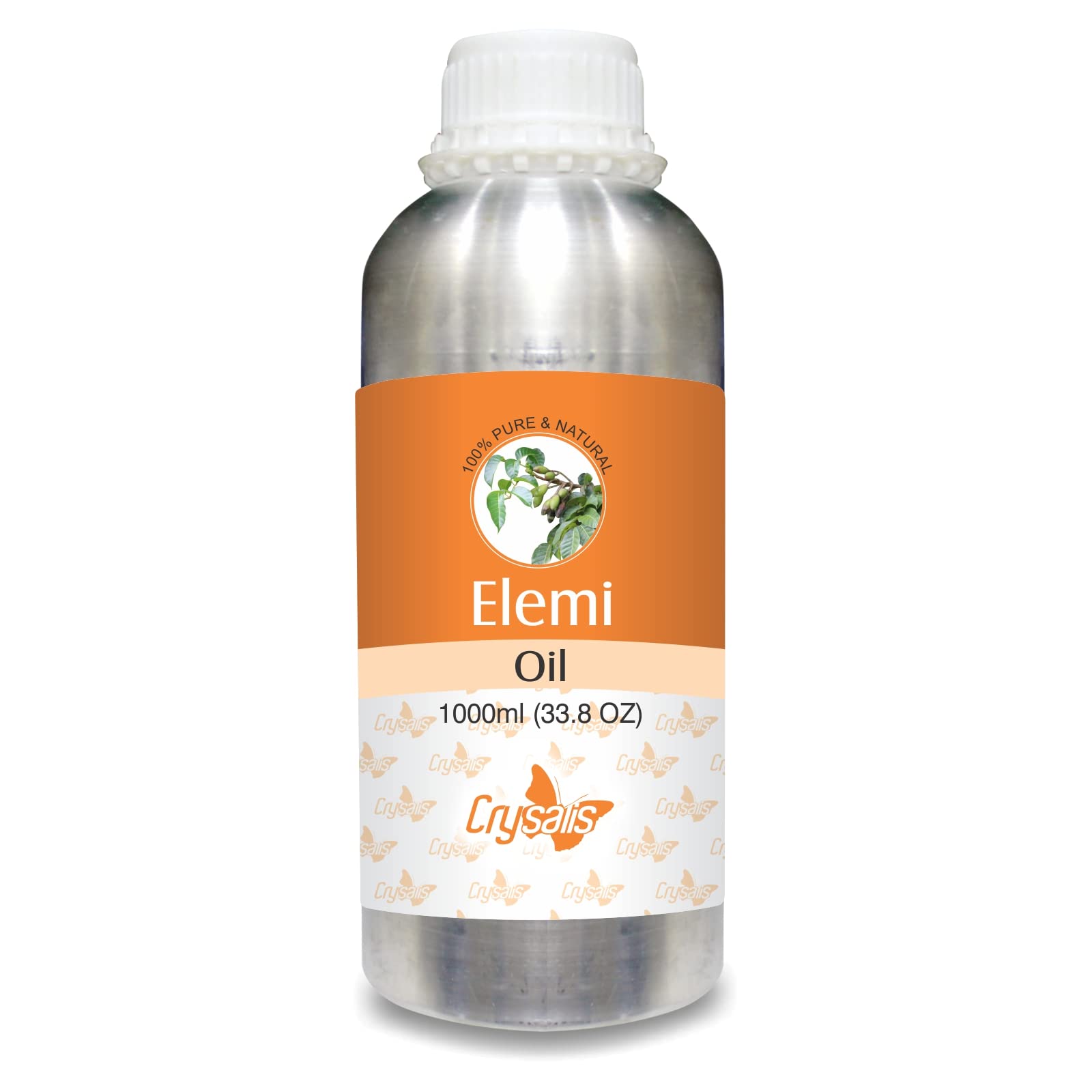Pure Elemi Essential Oil (Canarium luzonicum) - 100% Natural, Therapeutic Grade - 33.8 Fl Oz (1000ml) for Aromatherapy, Massage & Skin Care