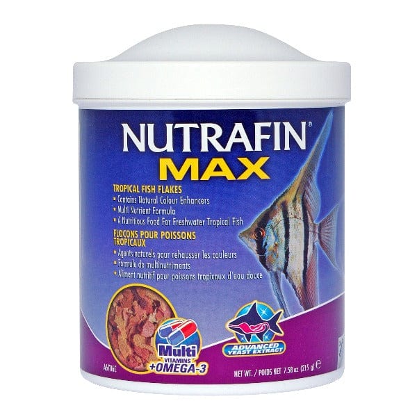 Nutrafin Max Tropical Fish Flakes - Premium Nutrition for Freshwater & Tropical Fish - Ideal for Daily Feeding & Aquarium Maintenance