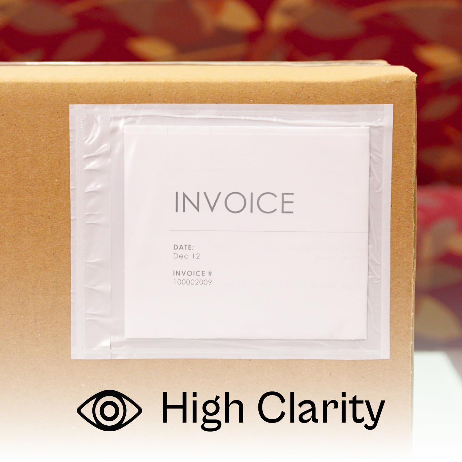 2000 Pack 6x9 Inches Clear Shipping Label Sleeves - 5.5x8.5 Inches Usable Size, White Back Tear-Proof Mailing Pouch for Packing Lists & Shipping Labels - Perfect for Ecommerce, USPS, UPS & FedEx Packages