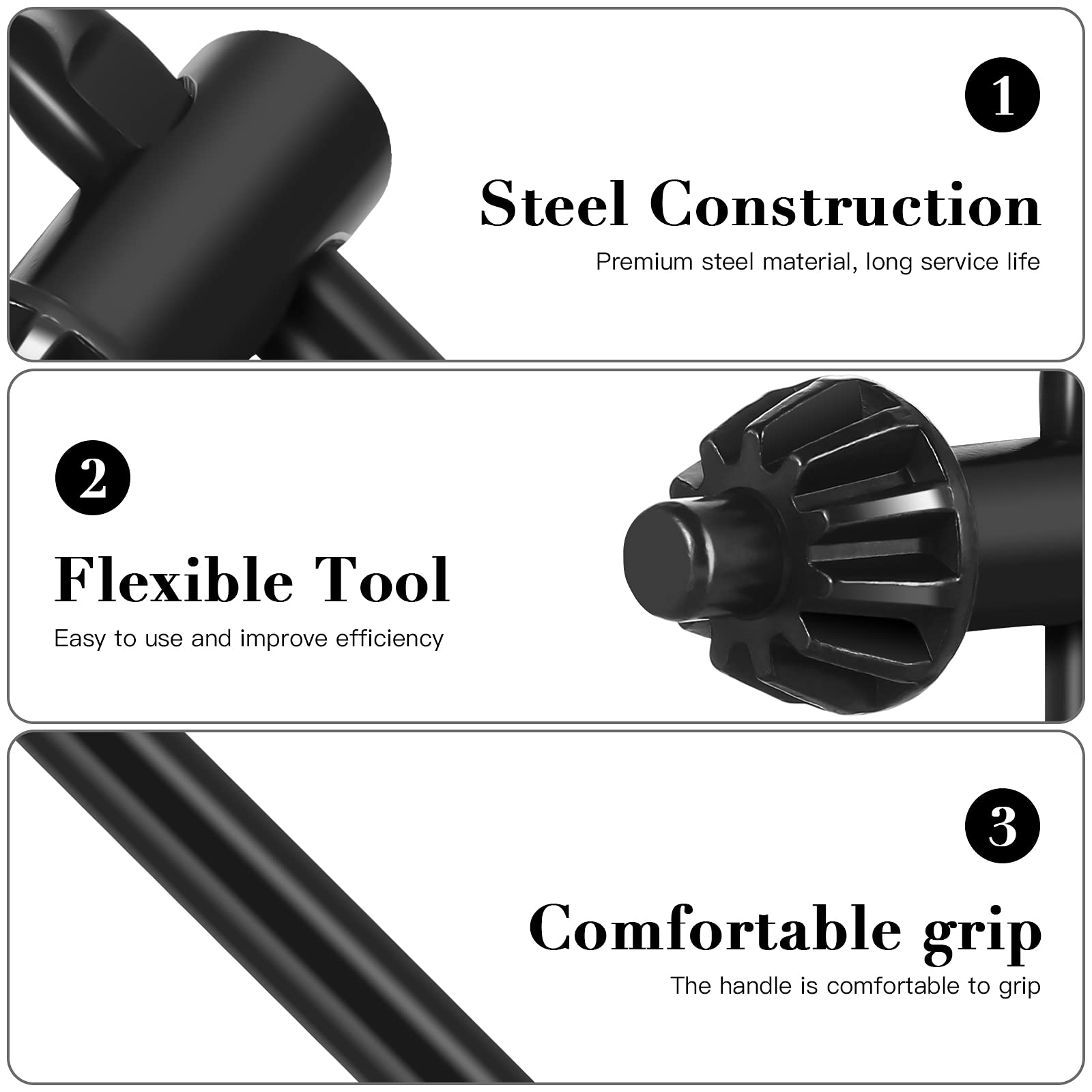 4-Piece Drill Chuck Wrench Kit - Replacement Chuck Key for Electric & Hand Drills - Durable Clamping Tool for Drill Press Accessories - Perfect for Woodworking, Metalworking & DIY Projects