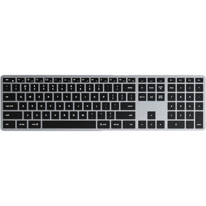 Satechi Slim X3 Bluetooth Keyboard - Wireless, Compact & Ergonomic Design for Mac, iPad, iPhone - Perfect for Home Office, Travel & Remote Work