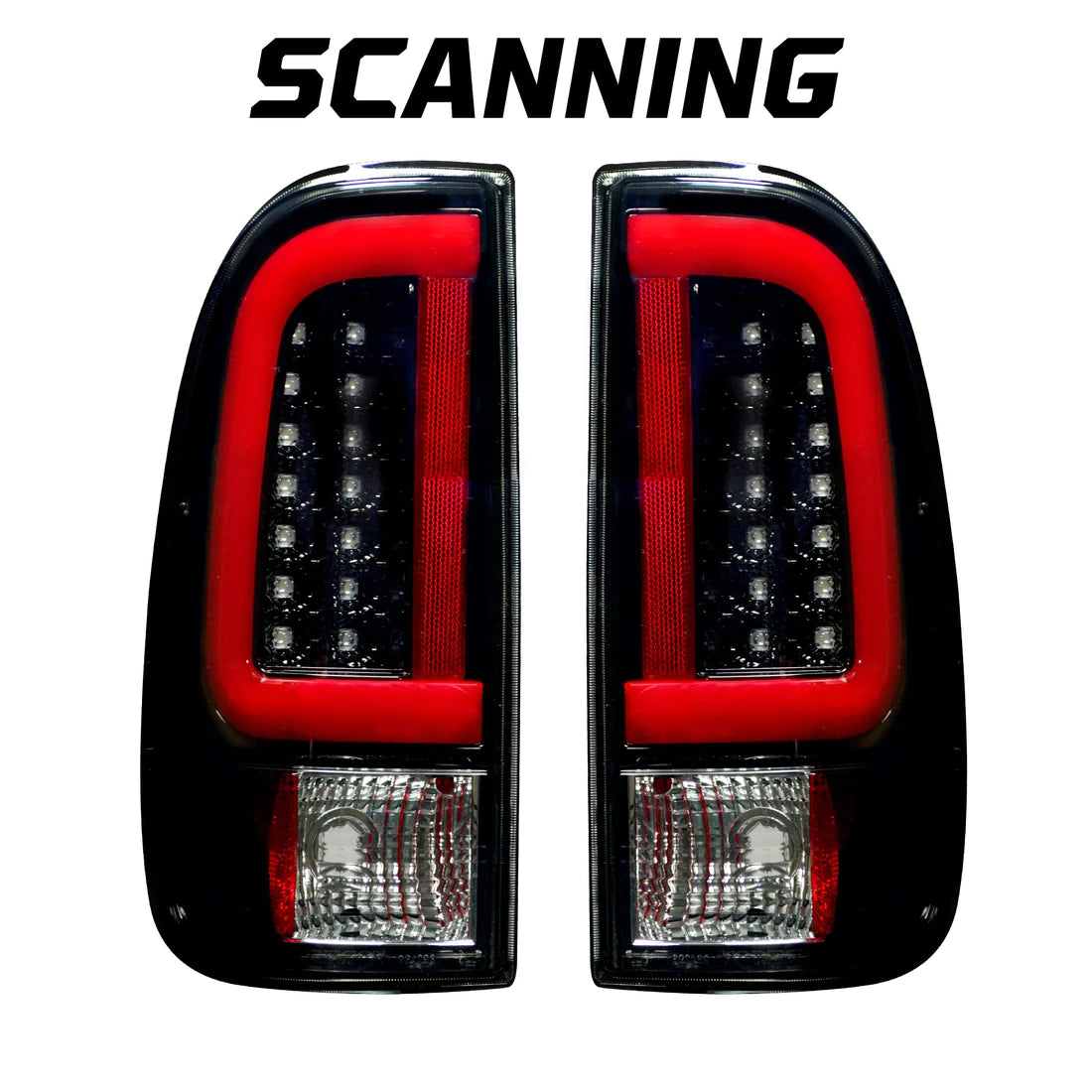 Ford Super Duty F250 F350 F450 F550 2008-2016 Smoked OLED Tail Lights - High Visibility LED Brake Lights for Trucks, Night Driving & Off-Road Use
