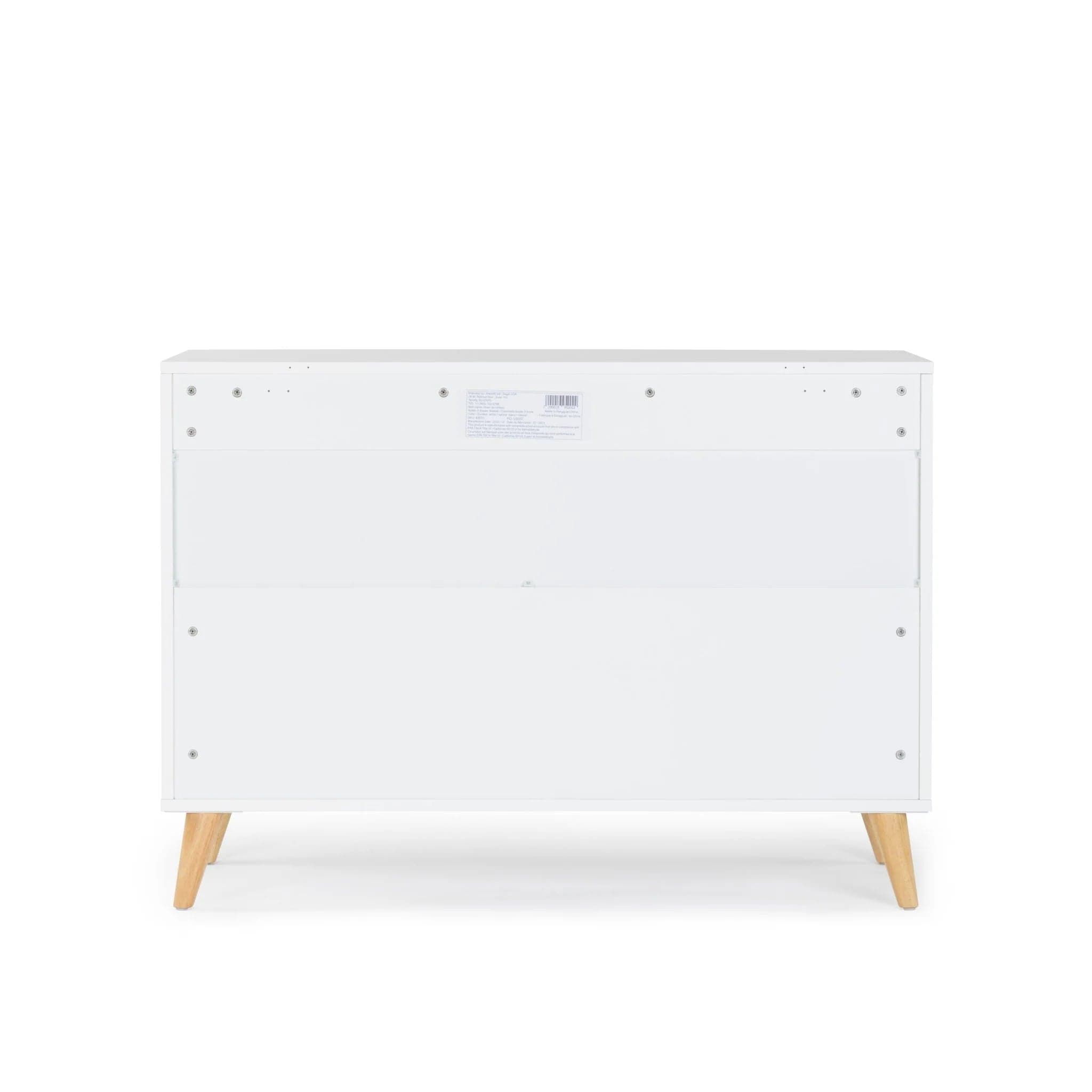 Dadada Austin 3-Drawer Dresser - Modern Wooden Chest of Drawers for Bedroom & Nursery Organization - Perfect for Clothes, Toys, and Home Storage