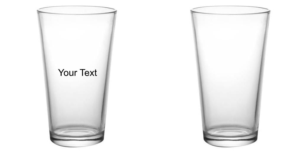 16 oz. Custom Pint Glass - Mixing Glass for Cocktails, Barware, and Home Brewing - Perfect for Bartending, Crafting Cocktails, and Home Beer Brewing