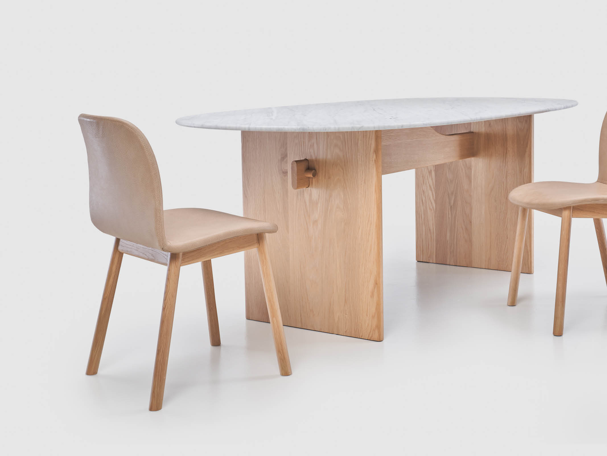 Modern Dining Chairs Set of 2 - Sturdy Wooden Kitchen Chairs with Padded Seats - Perfect for Dining Room, Kitchen, Breakfast Nook & Small Spaces