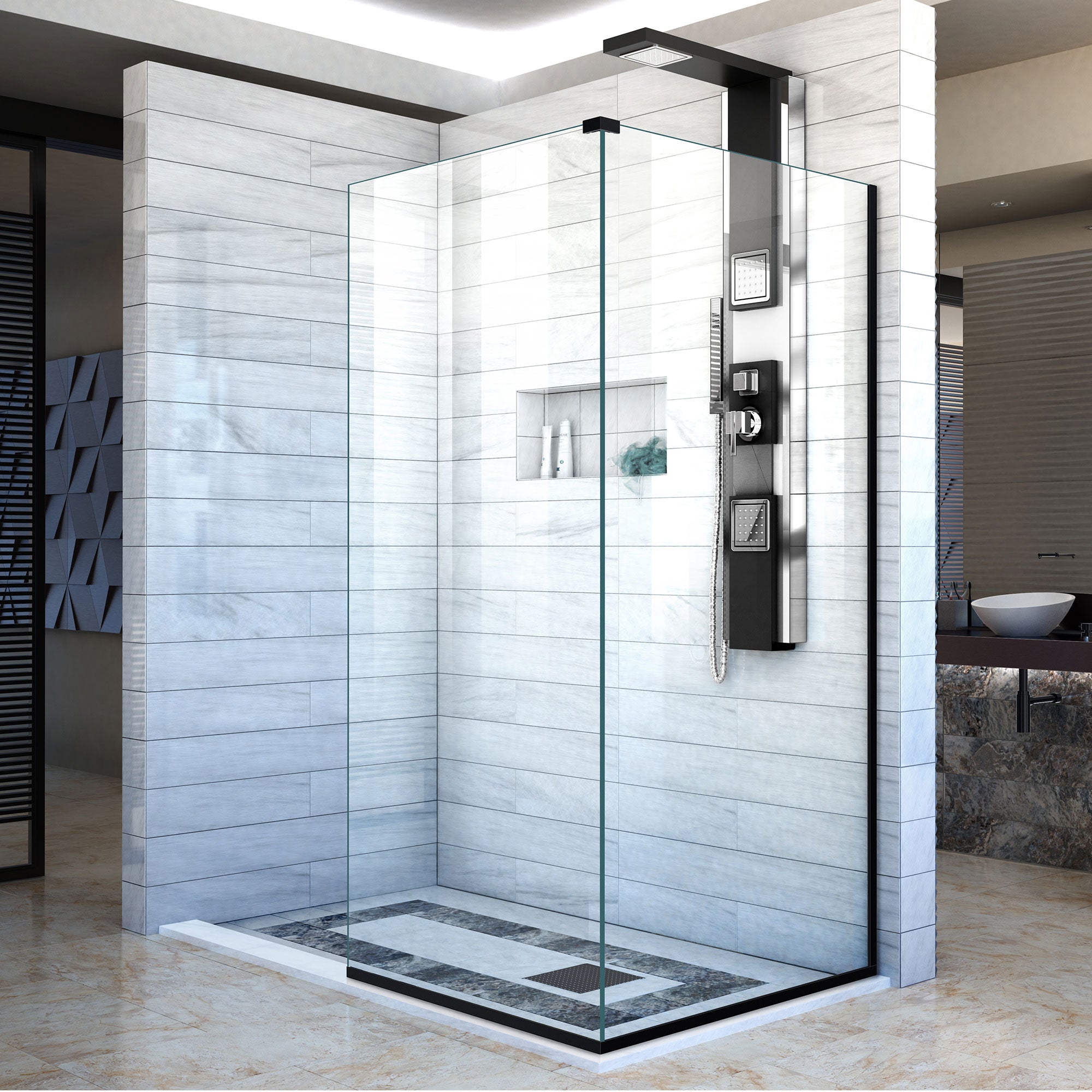 DreamLine Linea Frameless Shower Screens - 30