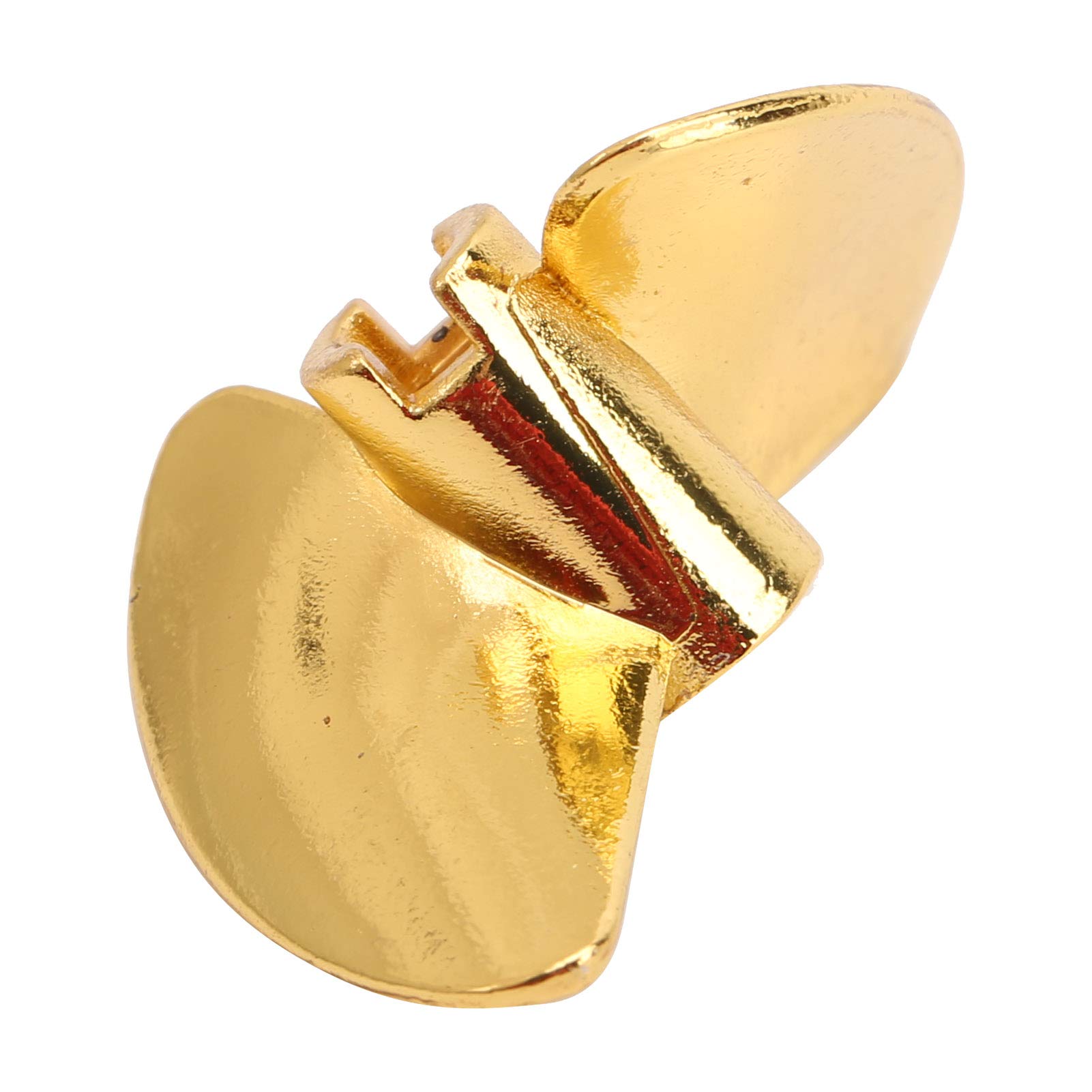 Shanrya High-Performance Aluminum Alloy RC Boat Propeller - Large Thrust, Easy Installation for RC Upgrades & Repairs - Durable Maintenance Part (Yellow) - Perfect for Racing, Hobby Boats & Water Sports