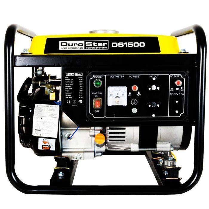 DuroStar DS1500 1500W Portable Gas Generator - Reliable Power for Camping, Emergencies & Home Backup (1200W/1500W)