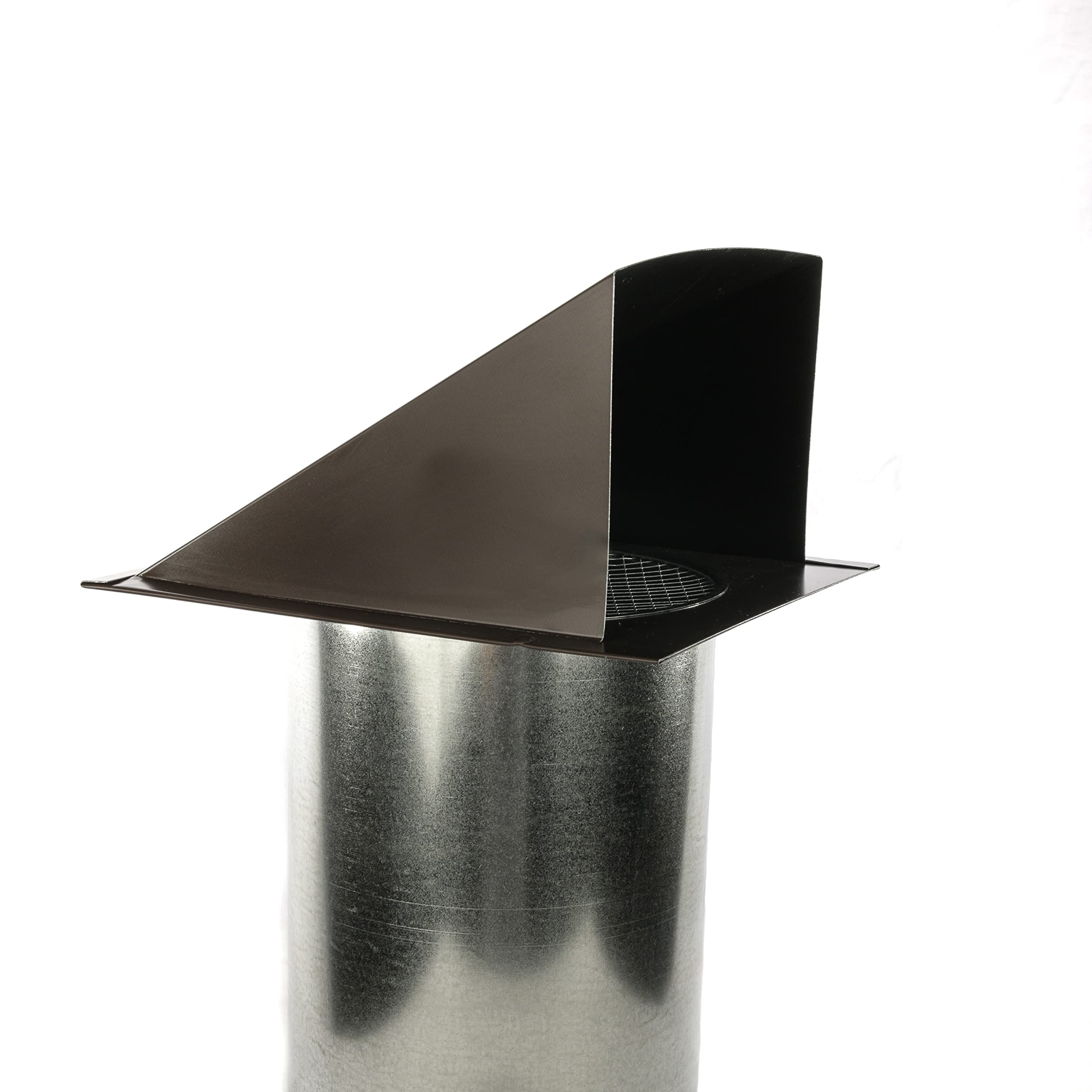 FAMCO Galvanized Steel Hooded Wall Vent with Screen - Air Intake, Supply & Exhaust Ventilation for Home, Garage & Commercial Buildings | Weatherproof & Durable HVAC Solution