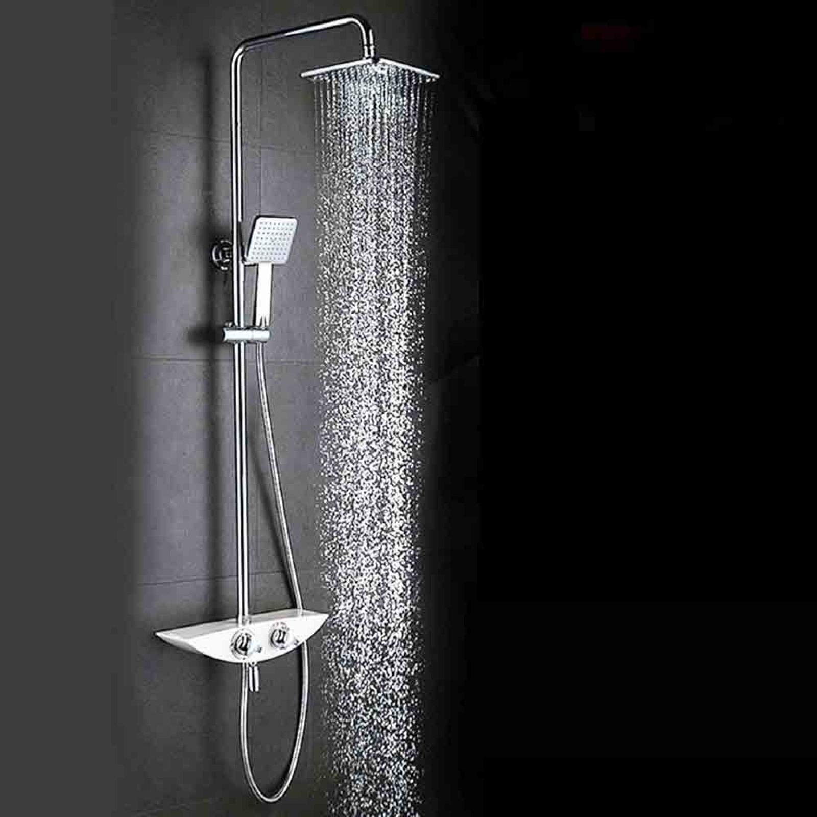 NUGKPRT Thermostatic Shower Set - Luxury Multifunctional Bathroom Faucet with Hot & Cold Water Valve DLD-1196 | Perfect for Modern Home Spa & Relaxing Shower Experience
