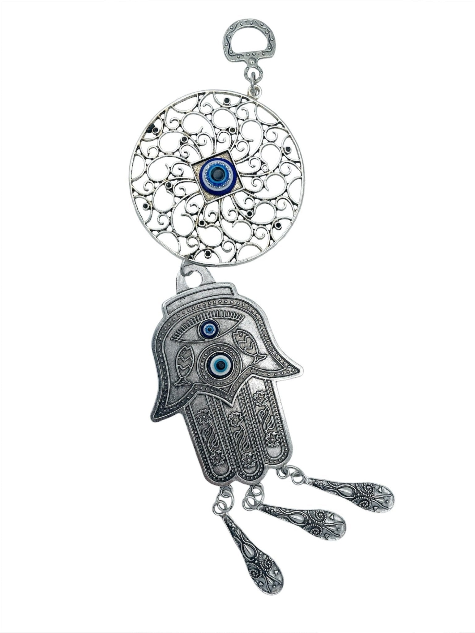 Evil Eye Wall Hanging Decor - 1 Piece for Home Protection & Good Luck Charm | Perfect for Living Room, Bedroom, or Office Decor