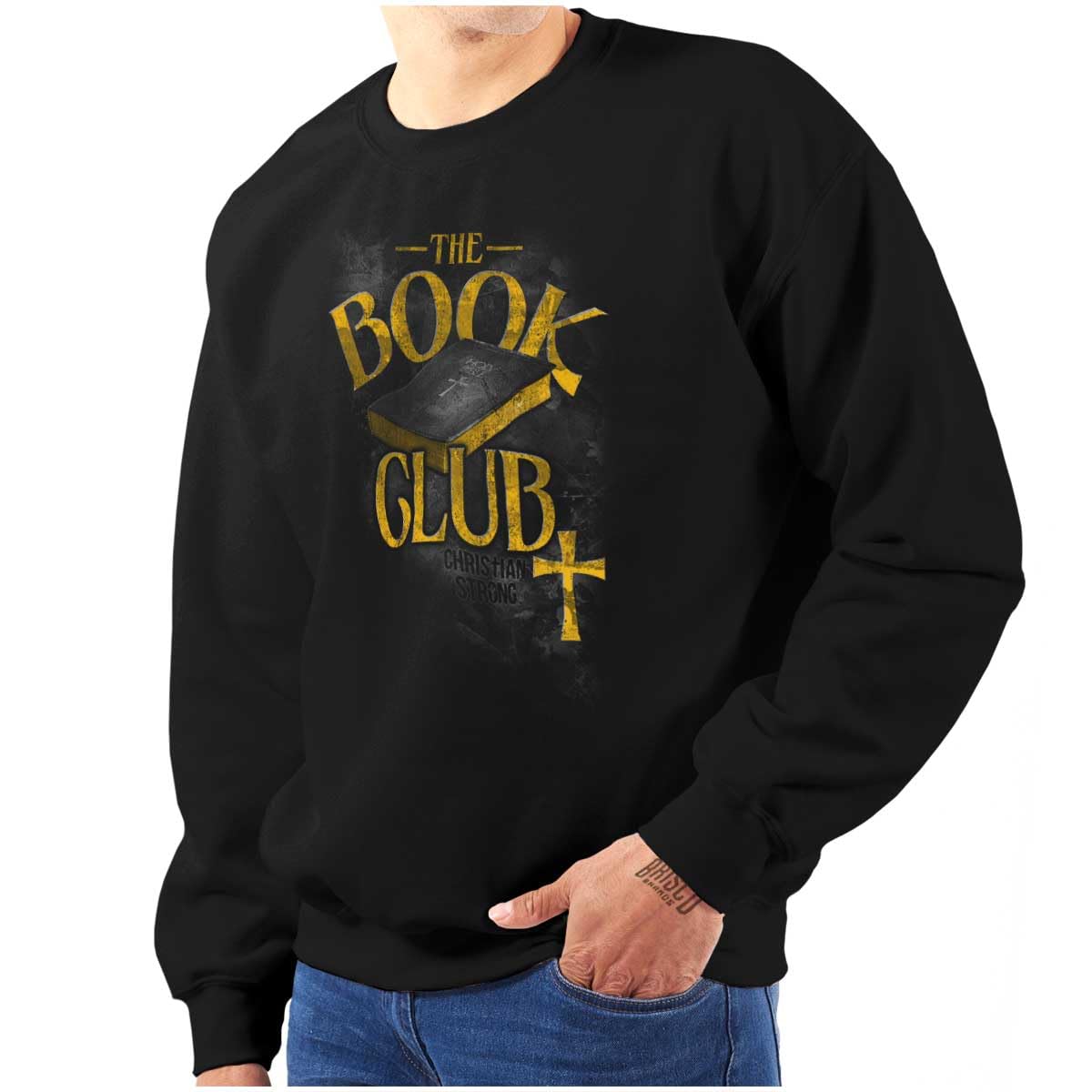 Christian Strong Holy Bible Book Club Religious Sweatshirt for Men & Women - Perfect for Bible Study, Church Services & Faith-Based Events