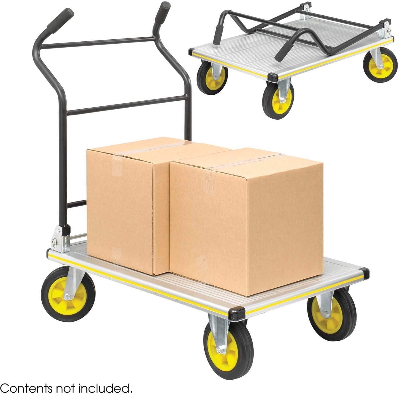 STOW AWAY® Heavy Duty Platform Trucks 4053NC - Industrial Utility Cart with 1000lb Capacity for Warehouse, Factory & Home Storage Use