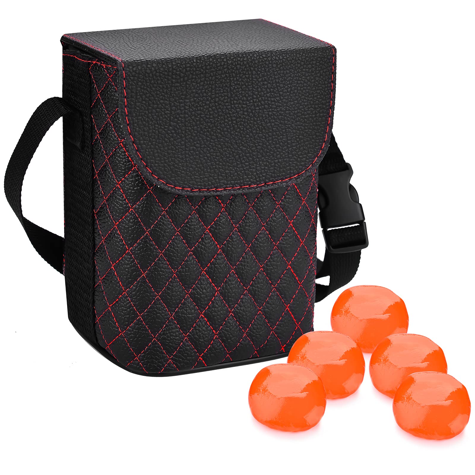 Leak-Proof Car Trash Can with Removable Inner Bin & 5-Pack Cleaning Gel - Dustbin with Lid for 2021-2022 Ford Bronco - Perfect for Road Trips, Commuting, and Keeping Your Vehicle Clean