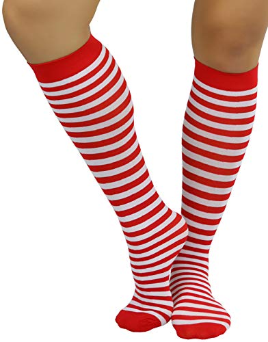 Fully Striped - White & Red
