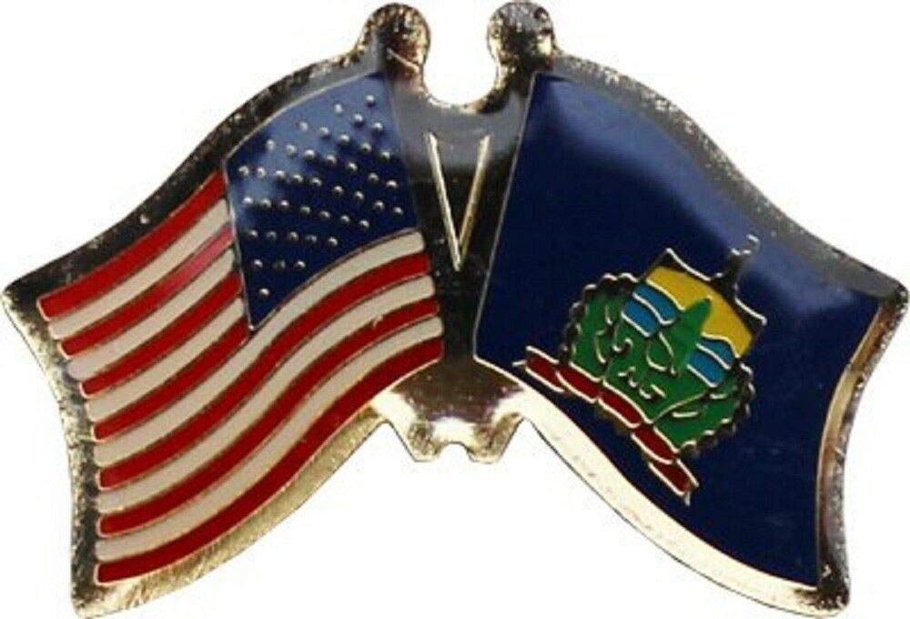 50 Pack USA American Vermont Friend Flags - Bike, Hat, Cap & Lapel Pins for Cycling, Hiking, Outdoor Events & Patriotic Decorations