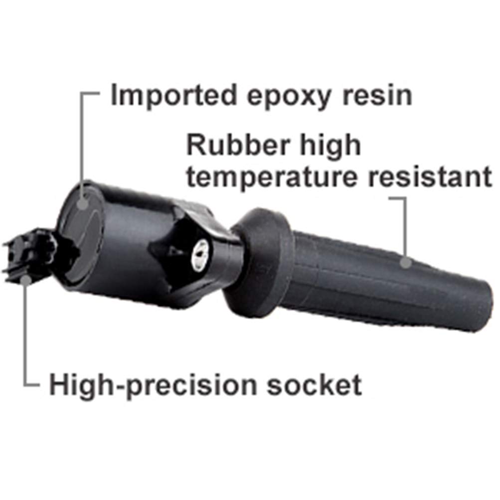 ROADFAR Pack of 4 Ignition Coils Compatible with 2005-2007 Ford Focus - Valve Cover Gasket Kit Replacement - High Performance Engine Parts for Smooth Driving & Maintenance
