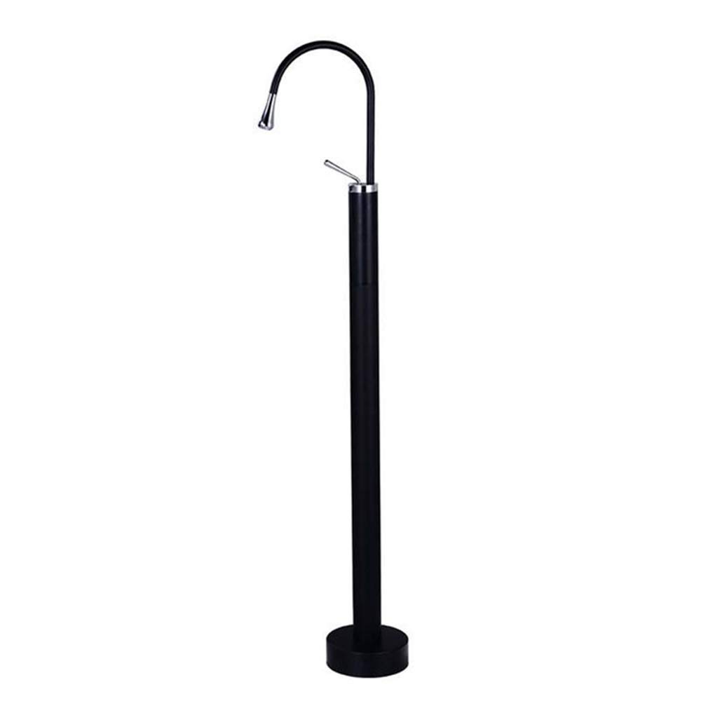 ZCYXQR Freestanding Bathtub Faucet Set - Floor Mounted Tub Filler with Drop Shape Spout for Bathroom Shower - Modern Standing Bath Faucet for Spa, Luxury Home & Hotel Bathroom Renovation (Perfect for Master Bath, Guest Suite & Relaxing Soak)