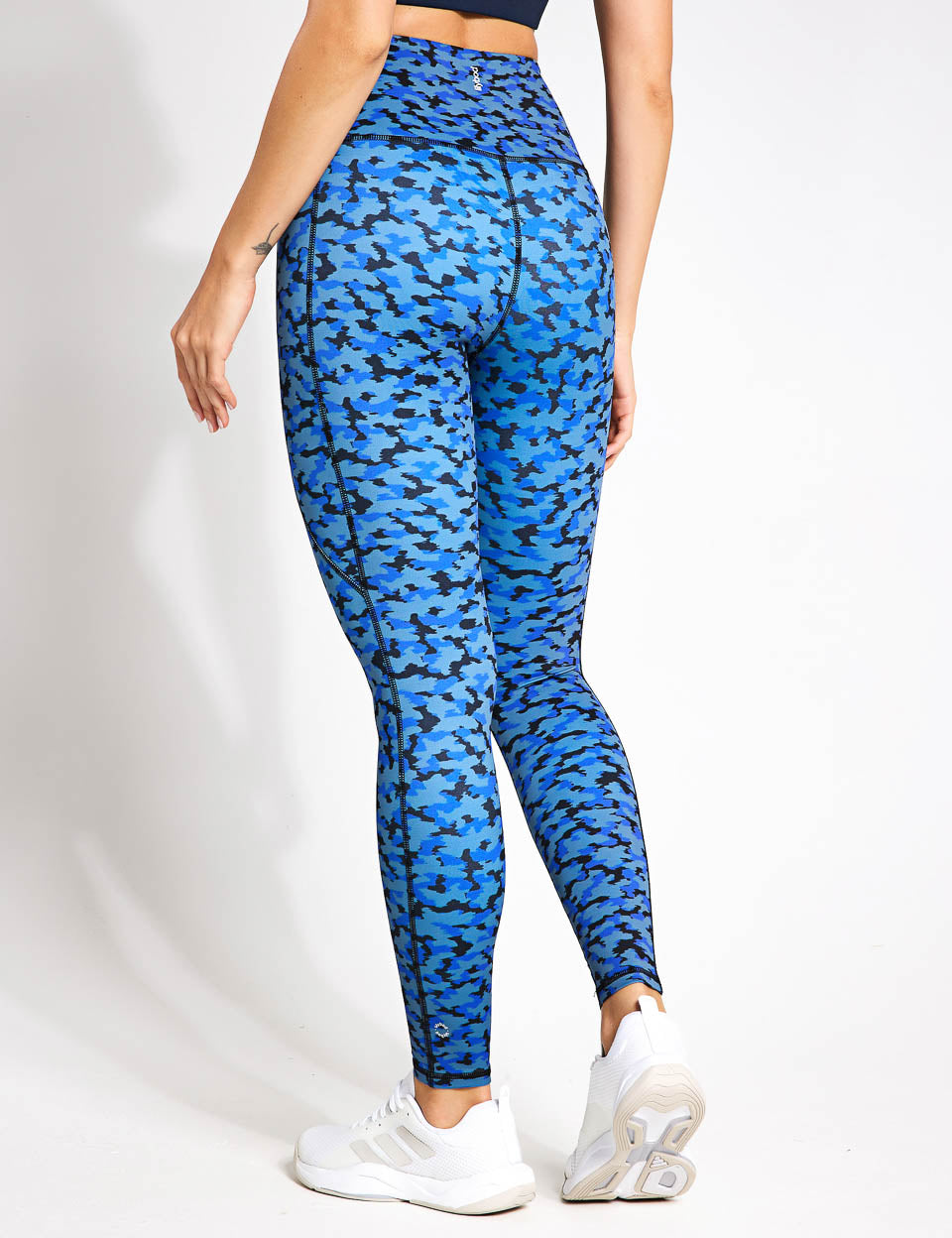 Josi Legging - Blue Forest Print High Waist Yoga Pants for Women | Comfortable Workout Leggings for Running, Gym & Lounge