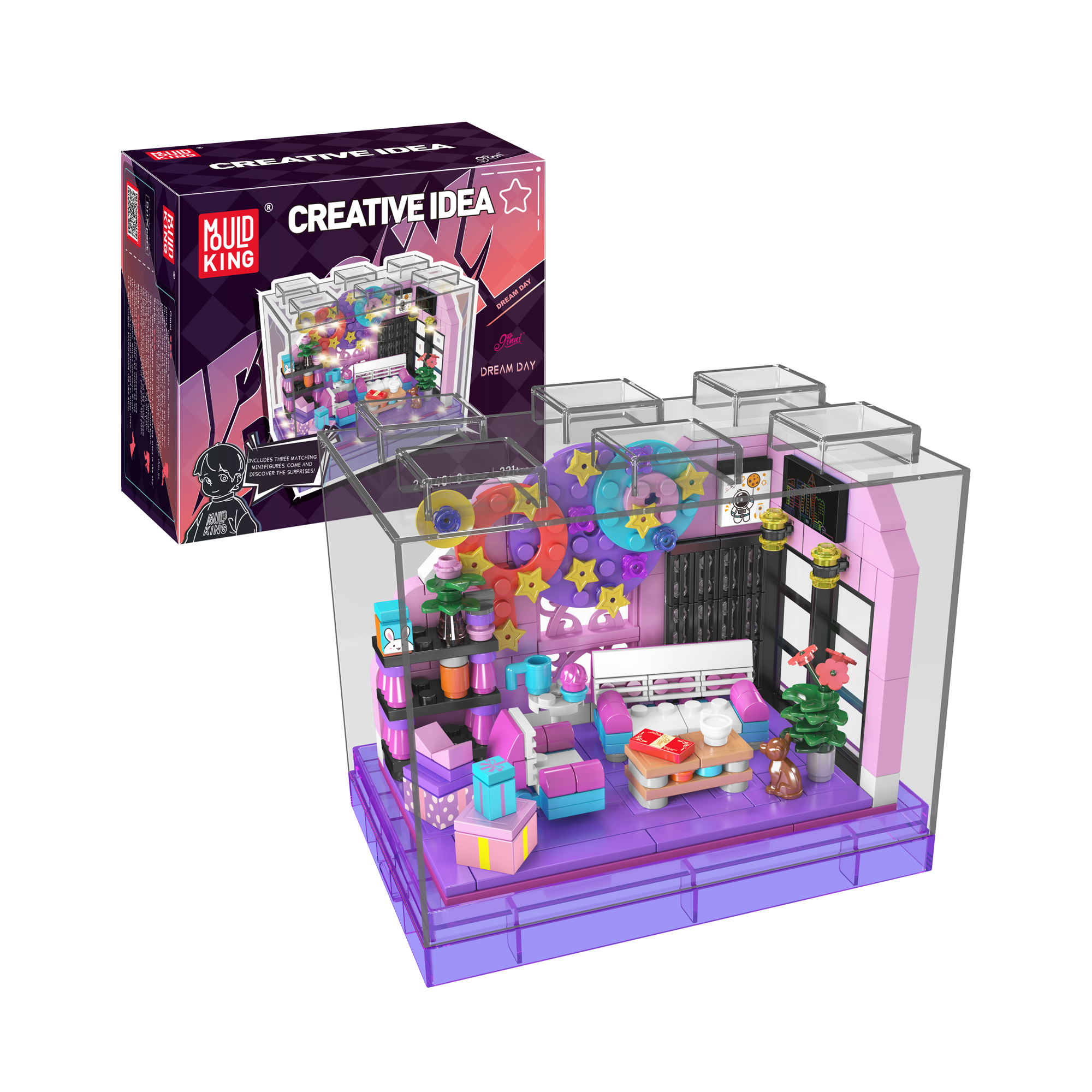 Mould King 24040 Dream Day Building Blocks Set - 321 Pieces Creative Construction Toy for Kids, Birthday Gift, STEM Learning | Perfect for Indoor Play, Family Bonding & Educational Activities
