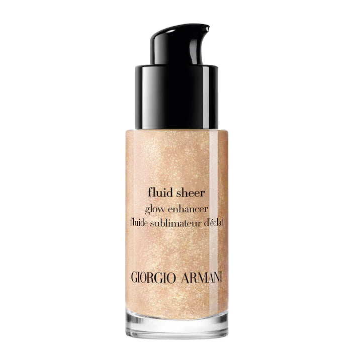 Armani Beauty Luminous Fluid Sheer Glow Enhancer - Natural Radiance Face Highlighter for Dewy Makeup Look | Perfect for Daytime Glow & Nighttime Highlighting