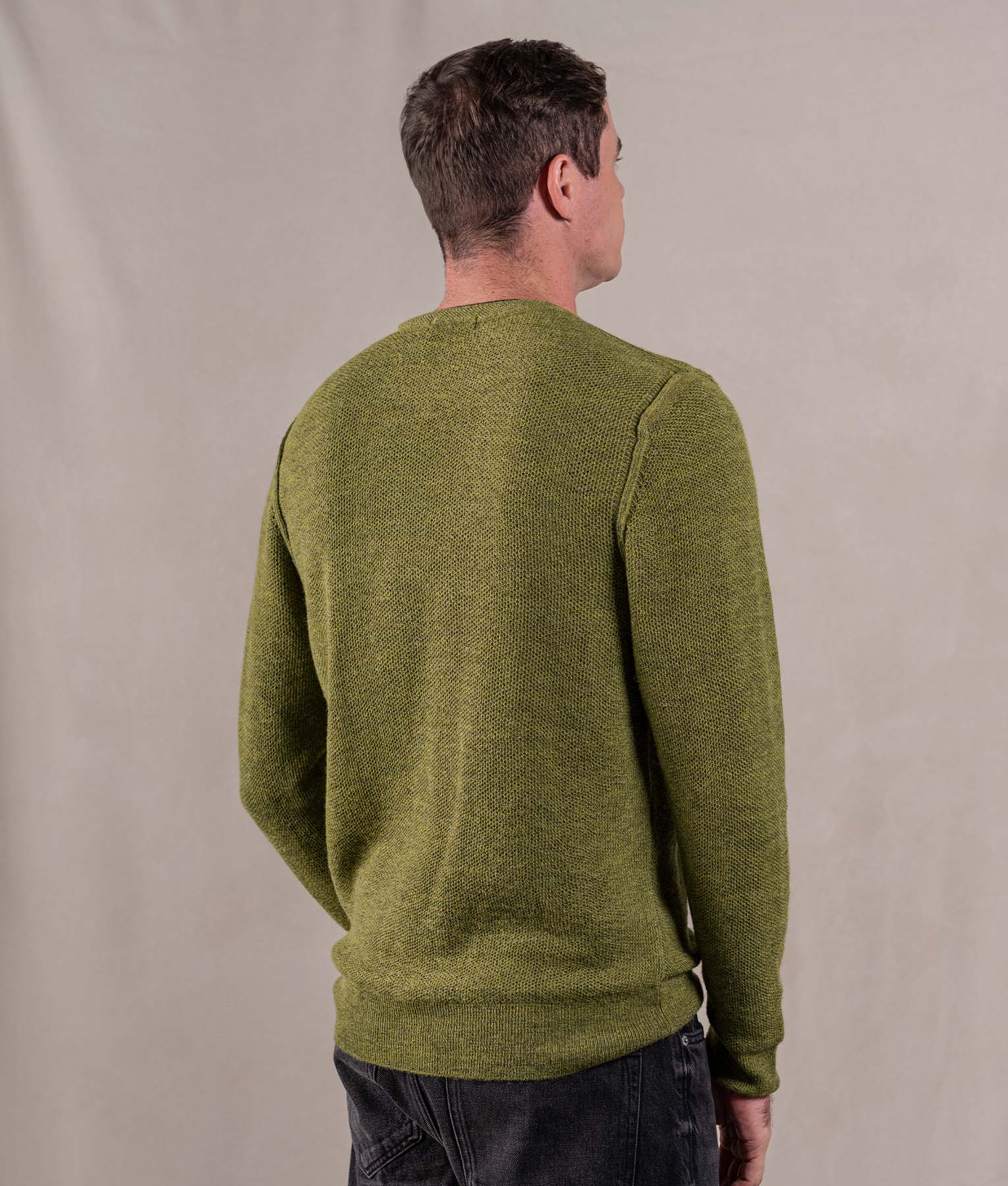 Stylish Basic Honey Comb Sweater for Women - Soft Knit Pullover in Vibrant Moss Green | Perfect for Casual Outfits & Cozy Fall Layering