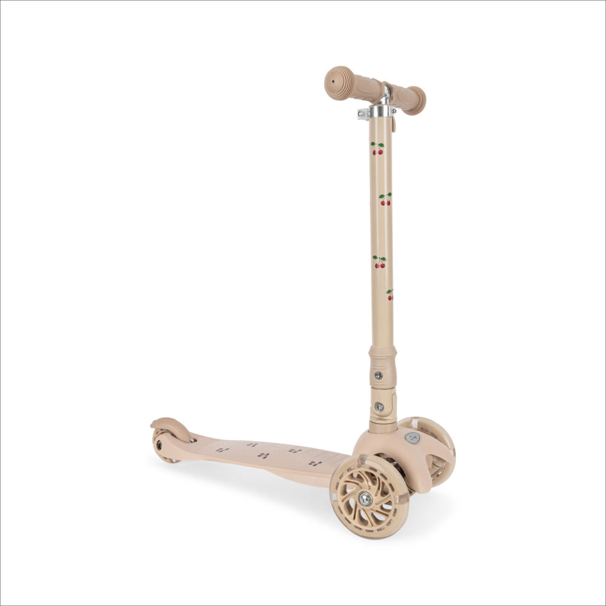 KONGES SLØJD Kids Scooter - Lightweight Aluminum Kick Scooter for Boys & Girls Ages 3-8, Adjustable Handlebar, Cherry Red | Perfect for Outdoor Play, Park Rides & Neighborhood Adventures