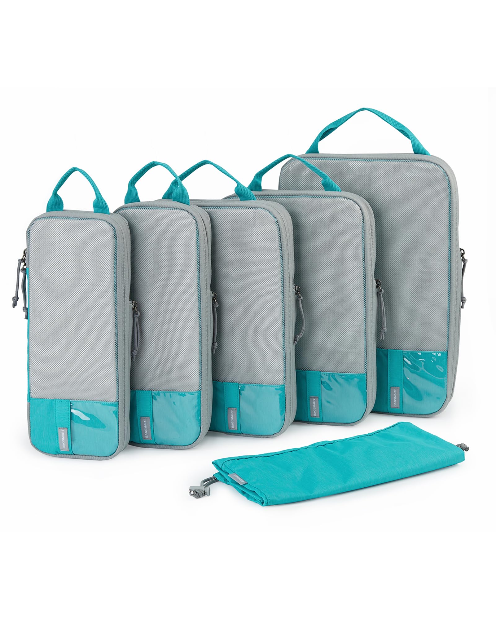 BAGSMART 2/4/6 Set Compression Packing Cubes for Travel - Lightweight Luggage Organizer Bags, Durable Suitcase Organizer for Vacation Essentials | Perfect for Business Trips, Family Vacations & Backpacking Adventures