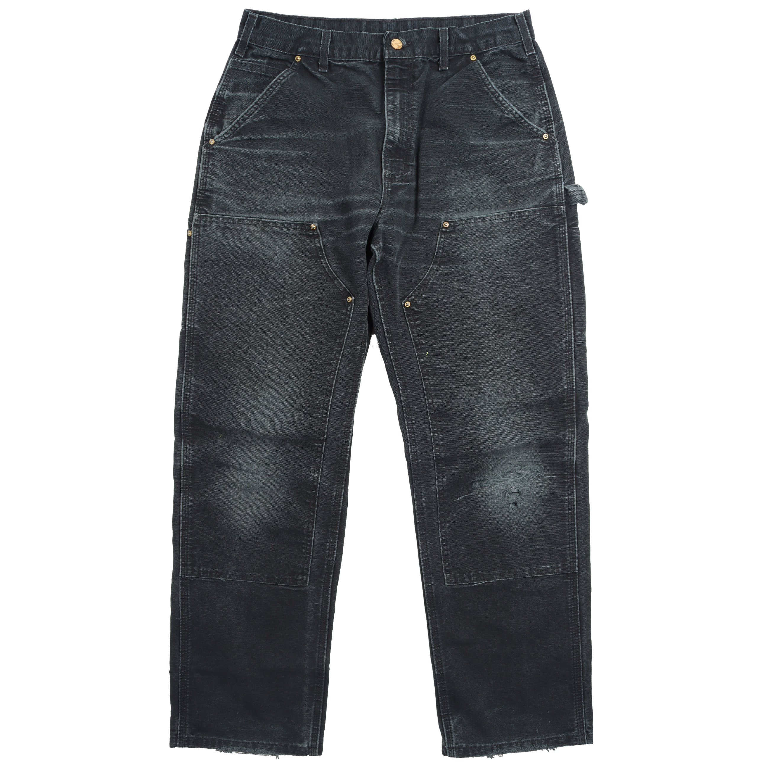 Vintage 1990s Work Pants for Men - Durable Cotton Cargo Pants with Multiple Pockets - Perfect for Construction, Landscaping & Outdoor Work