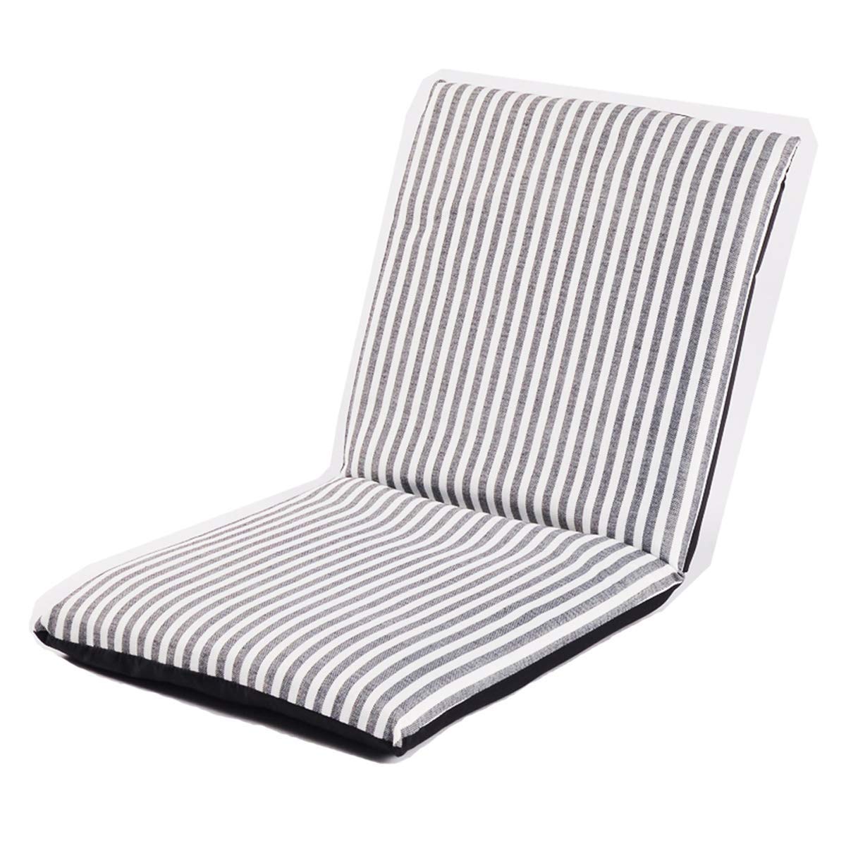 AnRui Adjustable Folding Floor Chair with Back Support - Comfortable Semi-Foldable Seat for Meditation, Yoga, Reading, Gaming & Office Use - Perfect for Small Spaces, Dorms, Living Rooms & Home Theaters