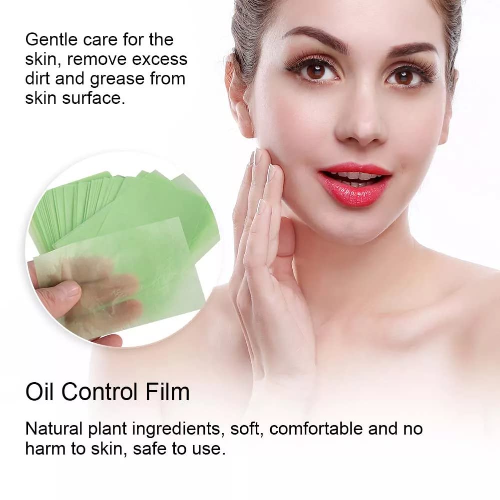 MYYNTI Oil Absorbing Sheets for Face - 100 Pack Blotting Papers & Washable Microfiber Makeup Remover Sponge - Reusable Facial Oil Control Wipes for Shine-Free Skin | Perfect for Travel, Gym & Daily Makeup Touch-Ups