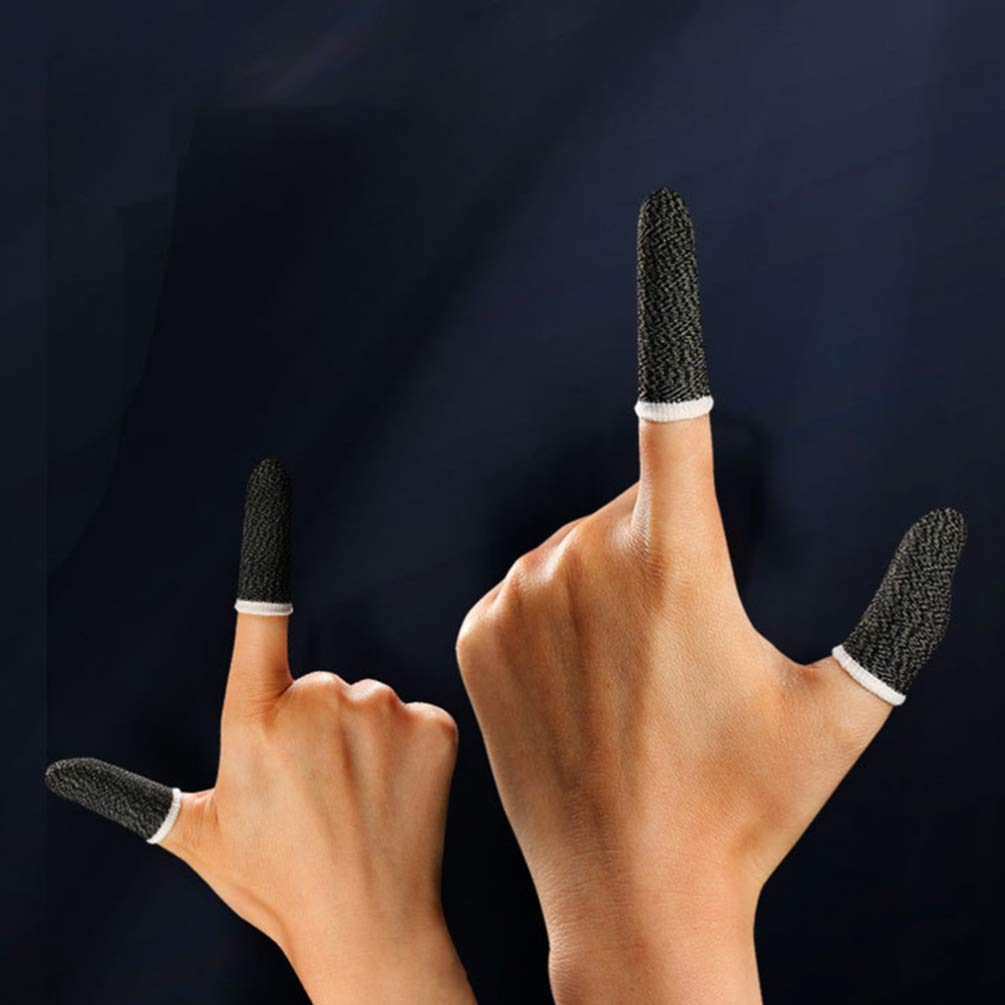 10-Pack Anti-Sweat Finger Cots for Gaming - Breathable Thumb Sleeves for Controllers & Phones | Reduce Sweat & Improve Grip | Perfect for PS5, Xbox, Switch & Mobile Gaming