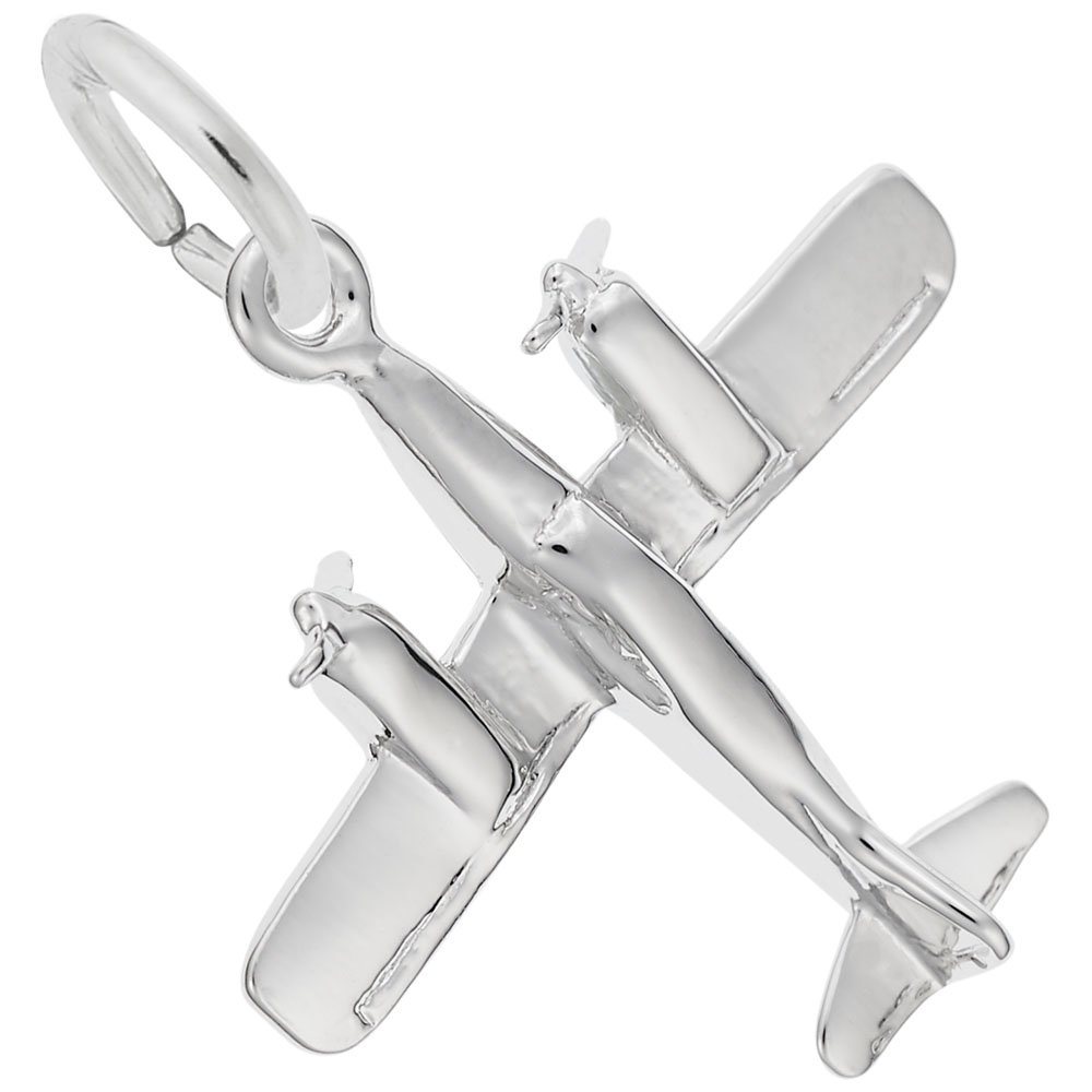 Airplane Charm for Jewelry Making - Sterling Silver or Gold Plated Pendant for Bracelets & Necklaces - Perfect for Travel Gifts & DIY Accessories