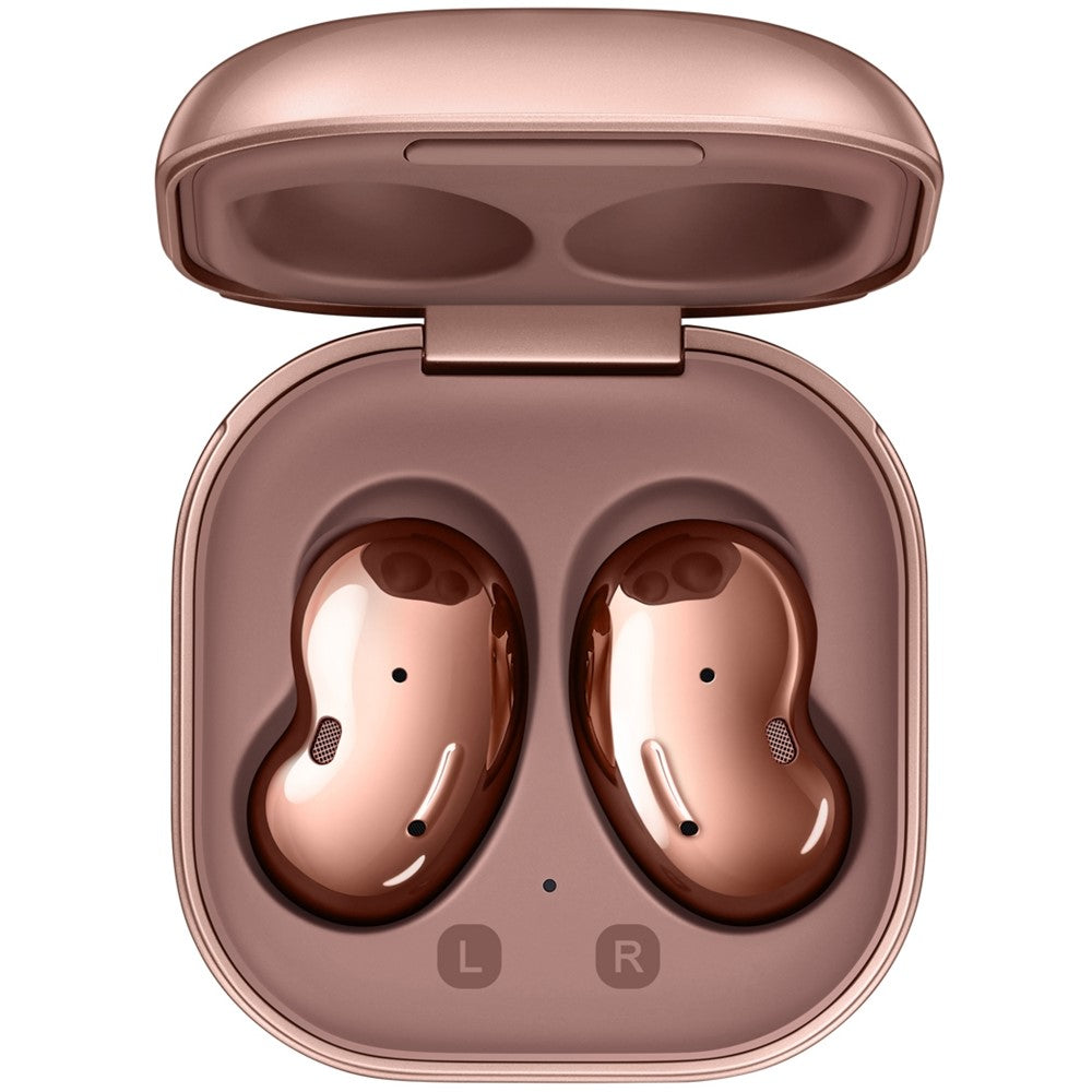 SAMSUNG Galaxy Buds Live SM-R180 Wireless Bluetooth Earbuds with Active Noise Cancelling (ANC) for iOS & Android - Renewed Like New Mystic Bronze | Perfect for Workouts, Commuting & Travel