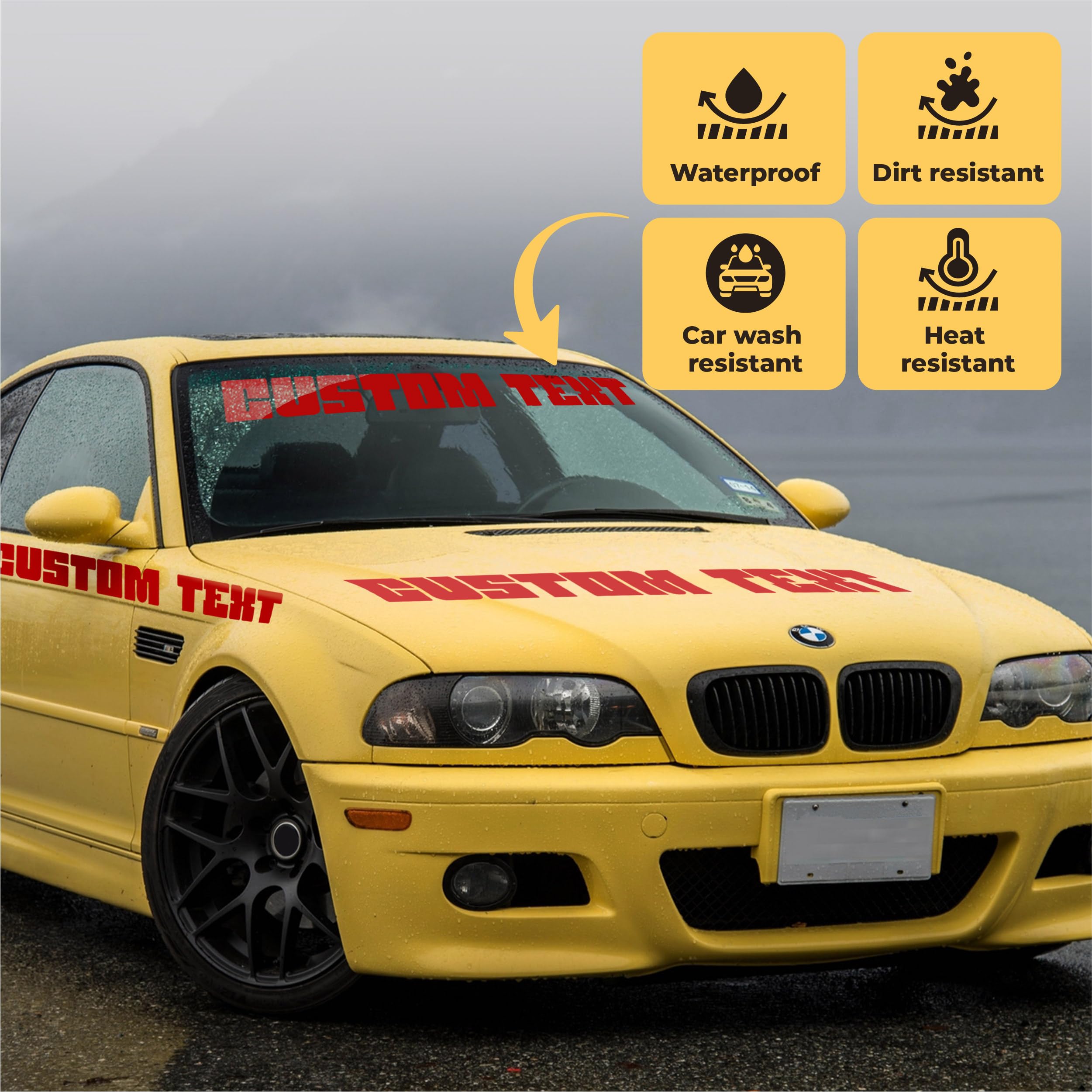 Custom Vinyl Decals & Personalized Stickers - Create Your Own Name & Designs - Waterproof Durable Decals for Laptop, MacBook, Car, Walls, Windows, Windshield & Hydro Flask - Perfect for Home Decor, Vehicle Customization & Personal Branding
