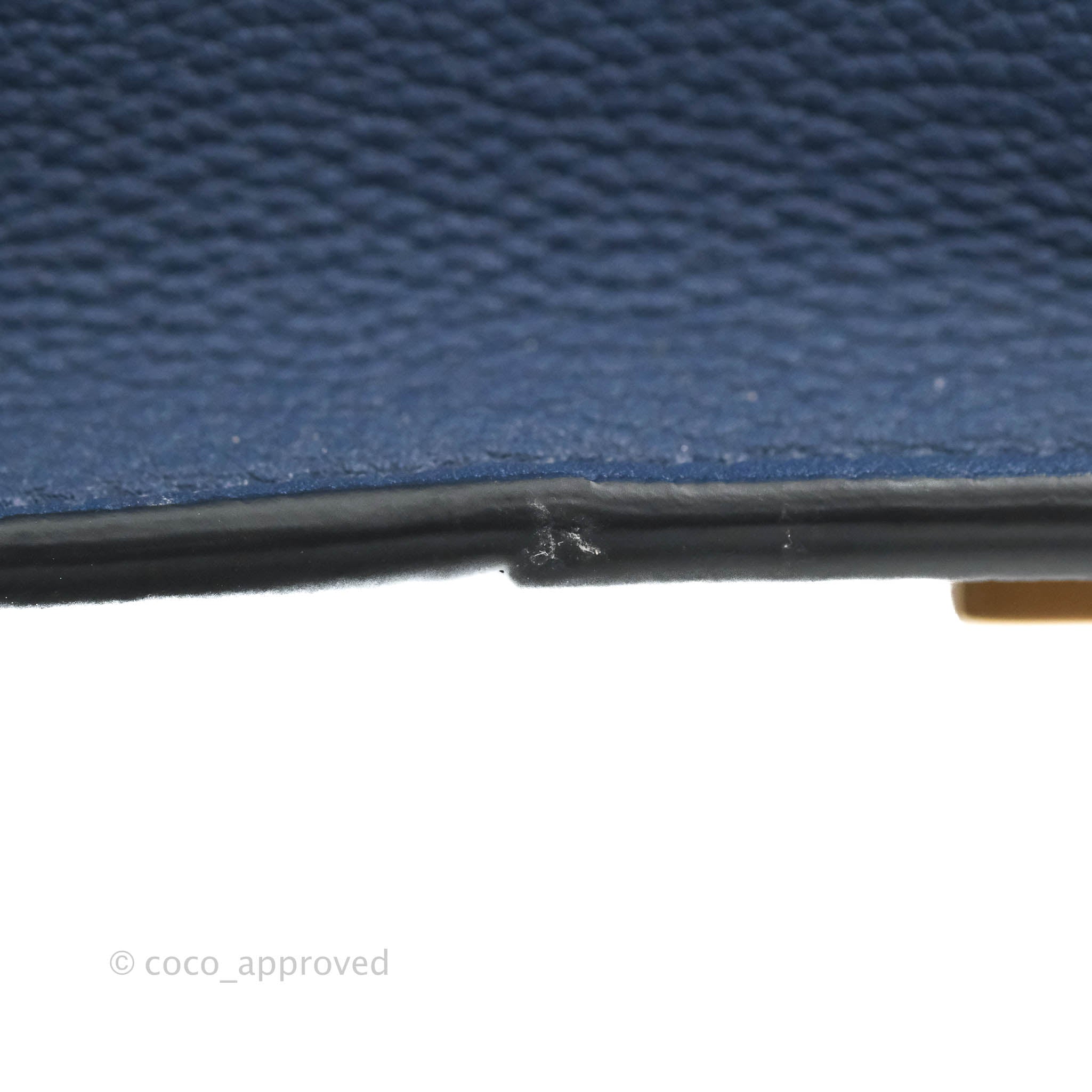 Celine Micro Luggage Handbag in Navy Grained Calfskin with Gold Hardware - Perfect for Work, Travel & Everyday Luxury