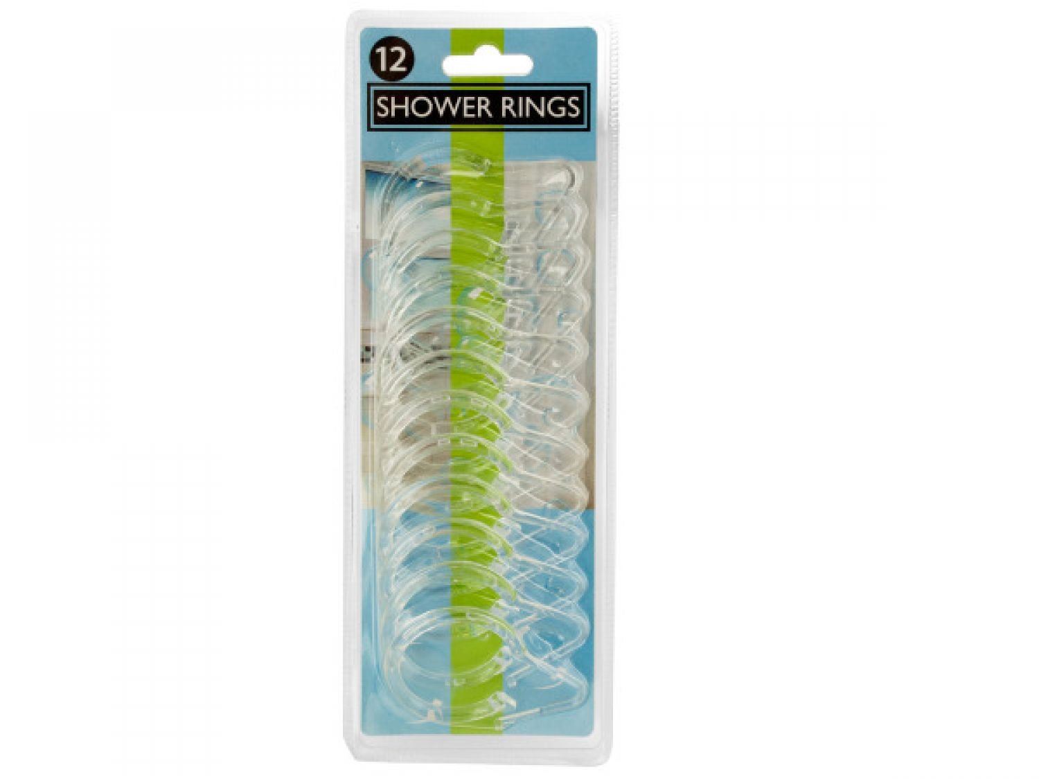 StarSun Depot 24-Pack Clear Shower Curtain Rings - Durable Plastic Hooks for Bathroom & Shower - Perfect for Home, Hotel, and Dormitory Use